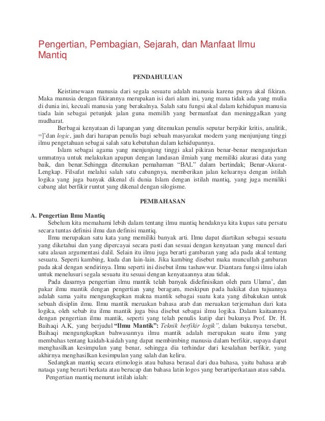 Buku Ilmu Mantiq Pdf